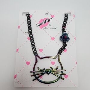 Luv Betsey Cat Face Necklace